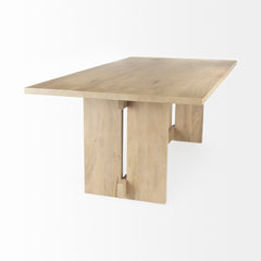 Aida Light Brown Rectangular Dining Table - Ornate Home