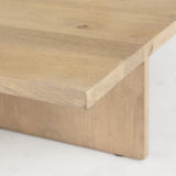 Aida Light Brown Rectangular Wood Coffee Table - Ornate Home