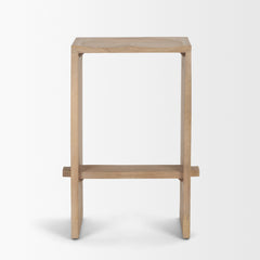 Aida Light Brown Wood Counter Stool - Ornate Home