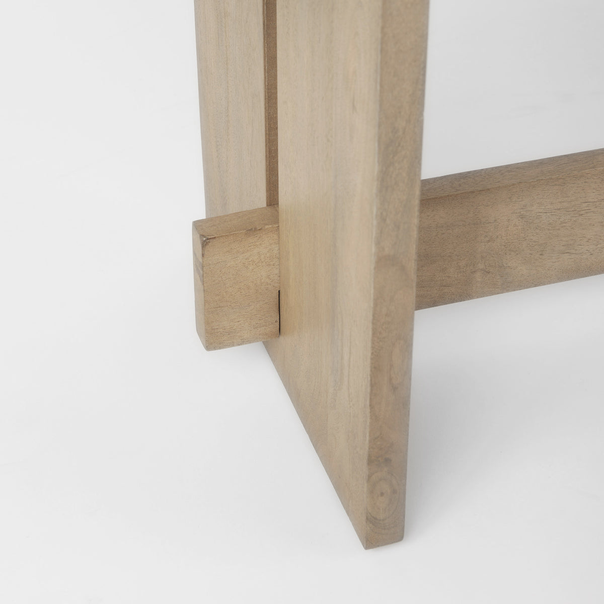 Aida Light Brown Wood Dining Bench - Ornate Home