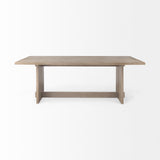 Aida Light Gray Rectangular Dining Table - Ornate Home