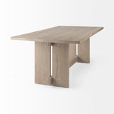 Aida Light Gray Rectangular Dining Table - Ornate Home
