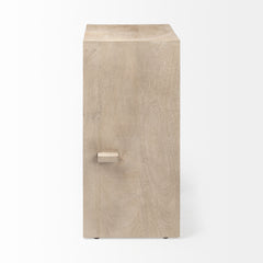 Aida Light Gray Wood Bar Stool - Ornate Home