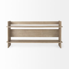 Aida Light Gray Wood Console Table - Ornate Home