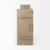 Aida Light Gray Wood Console Table - Ornate Home