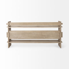 Aida Light Gray Wood Console Table - Ornate Home