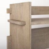 Aida Light Gray Wood Console Table - Ornate Home
