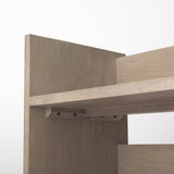 Aida Light Gray Wood Console Table - Ornate Home