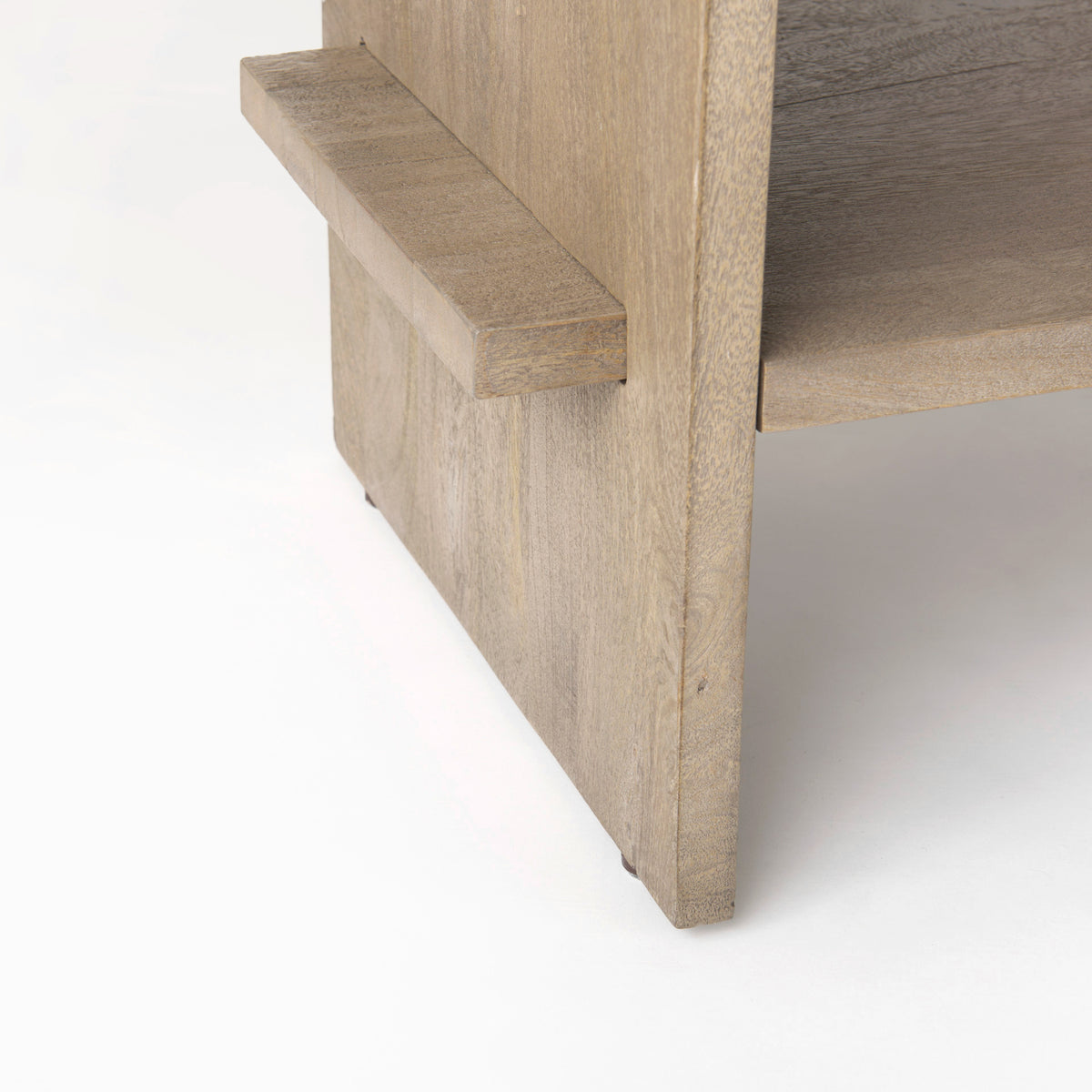 Aida Light Gray Wood Console Table - Ornate Home