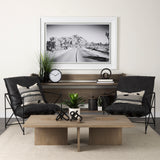 Aida Light Gray Wood Console Table - Ornate Home