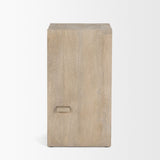 Aida Light Gray Wood Counter Stool - Ornate Home