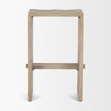 Aida Light Gray Wood Counter Stool - Ornate Home