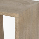 Aida Light Gray Wood Counter Stool - Ornate Home