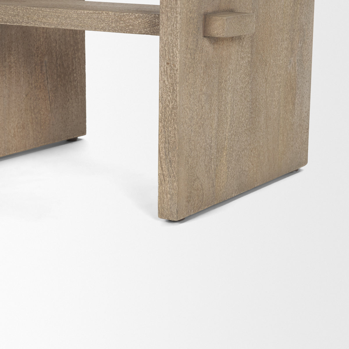 Aida Light Gray Wood Counter Stool - Ornate Home