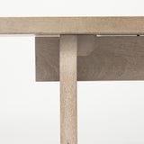 Aida Light Gray Wood Dining Bench - Ornate Home