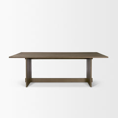 Aida Medium Brown Rectangular Dining Table