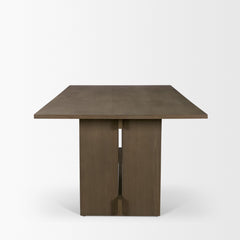 Aida Medium Brown Rectangular Dining Table