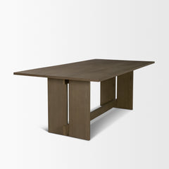 Aida Medium Brown Rectangular Dining Table