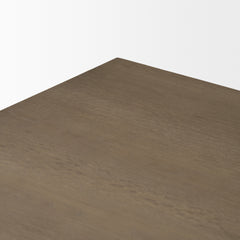 Aida Medium Brown Rectangular Dining Table
