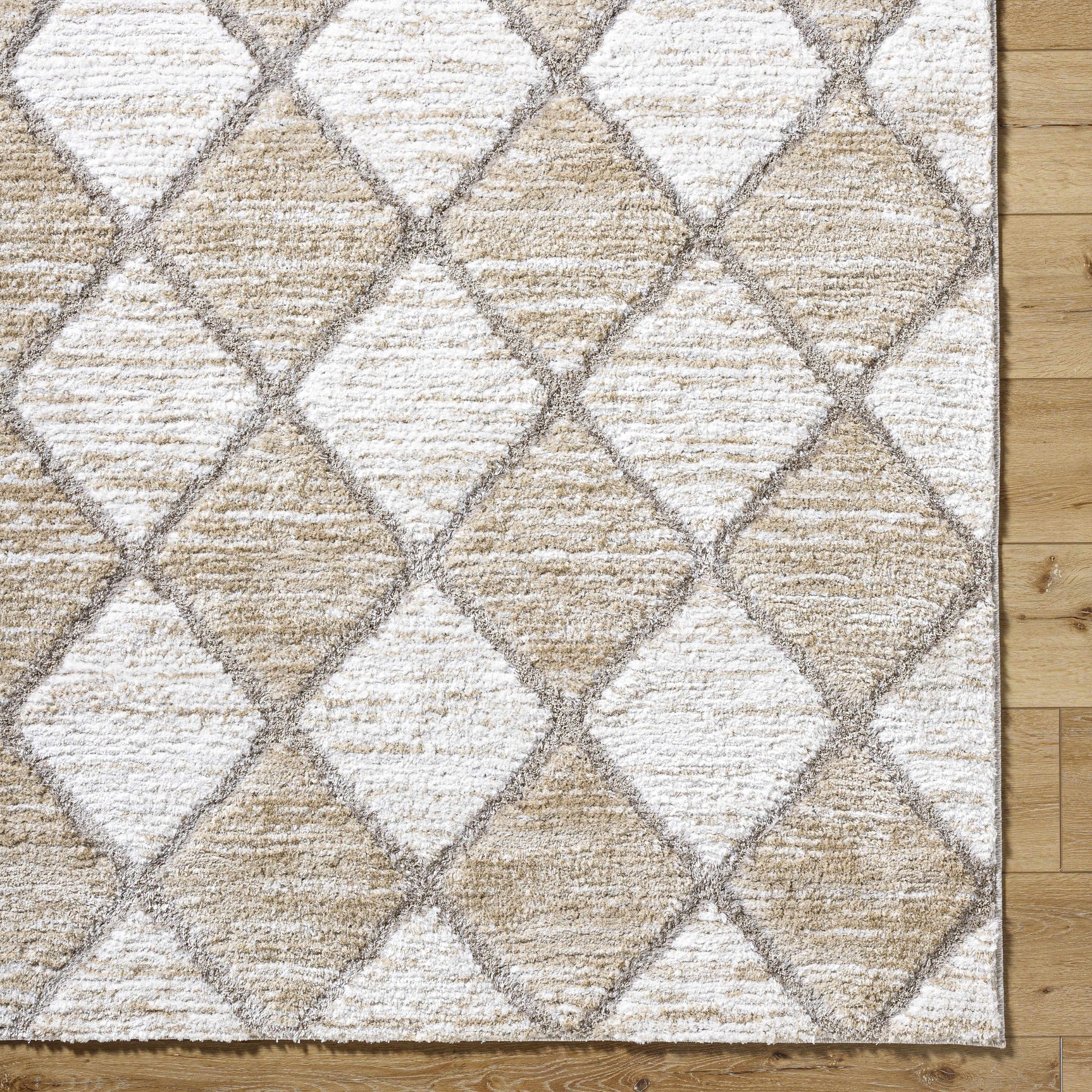 Aideen Cream Shag Area Rug - Clearance - Ornate Home