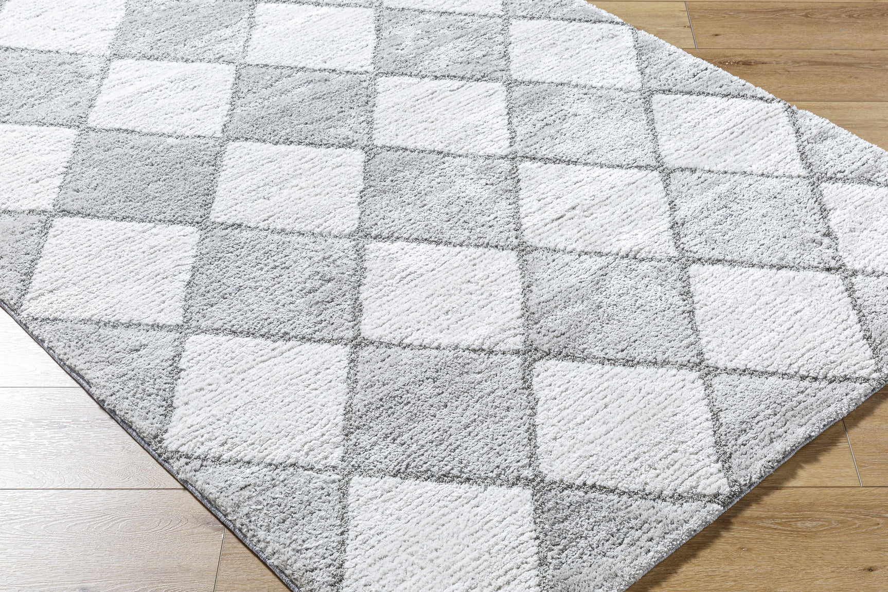 Aideen Gray Shag Area Rug - Clearance - Ornate Home