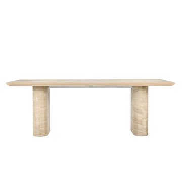 Aiden Beige 87" Outdoor Dining Table - Ornate Home