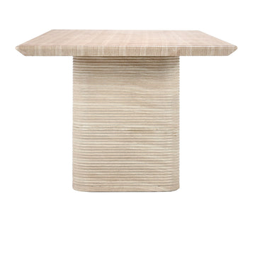 Aiden Beige 87" Outdoor Dining Table - Ornate Home