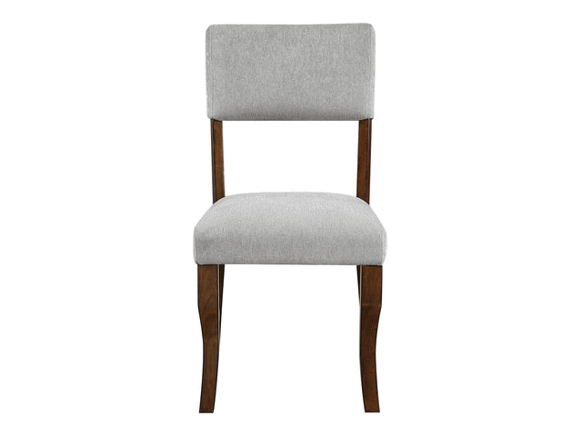 Aiden Brown/Gray Side Chair (Set of 2) - Ornate Home