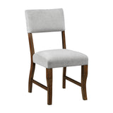 Aiden Brown/Gray Side Chair (Set of 2) - Ornate Home