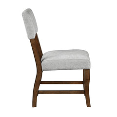 Aiden Brown/Gray Side Chair (Set of 2) - Ornate Home
