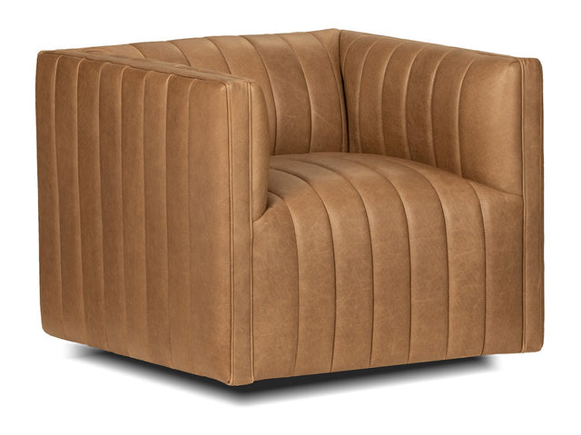 Aiden Brown Swivel Accent Chair - Ornate Home