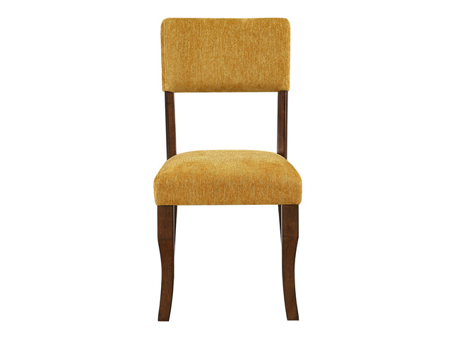 Aiden Mustard/Brown Side Chair (Set of 2) - Ornate Home