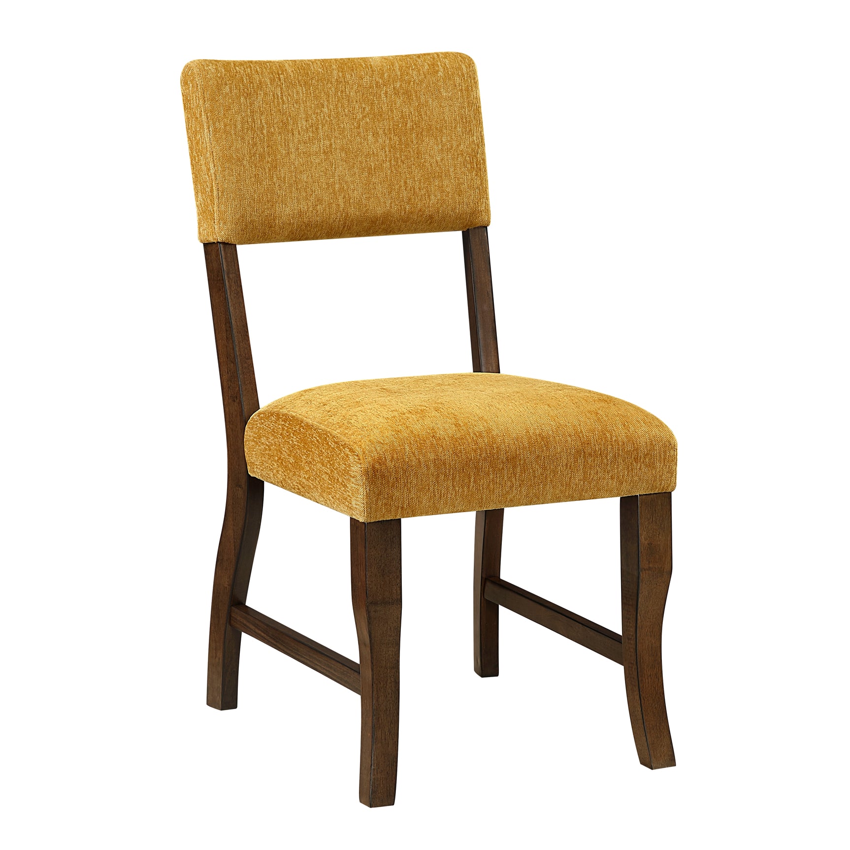 Aiden Mustard/Brown Side Chair (Set of 2) - Ornate Home
