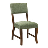 Aiden Olive/Brown Side Chair (Set of 2) - Ornate Home