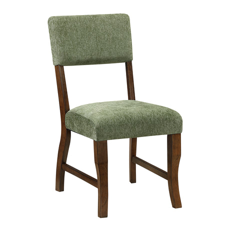 Aiden Olive/Brown Side Chair (Set of 2) - Ornate Home
