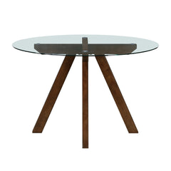 Aiden Rust/Brown 5-Piece Dining Table Set - Ornate Home