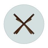 Aiden Tempered Glass/Brown Dining Table - Ornate Home