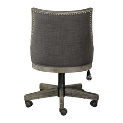 Aidrian Charcoal Desk Chair - Ornate Home