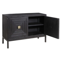 Aiken Dark Walnut 2 Door Cabinet - Ornate Home