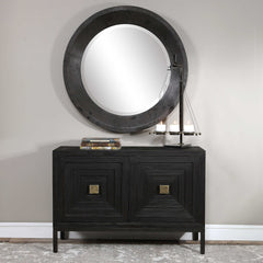 Aiken Dark Walnut 2 Door Cabinet - Ornate Home
