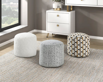 Aiken Multi-Color Pouf - Ornate Home