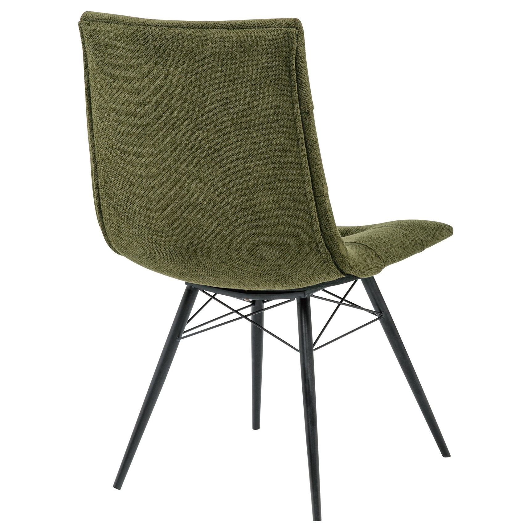 Aiken Saddle/Forest Green Fabric Upholstered Dining Side Chair (Set of 4) - Ornate Home