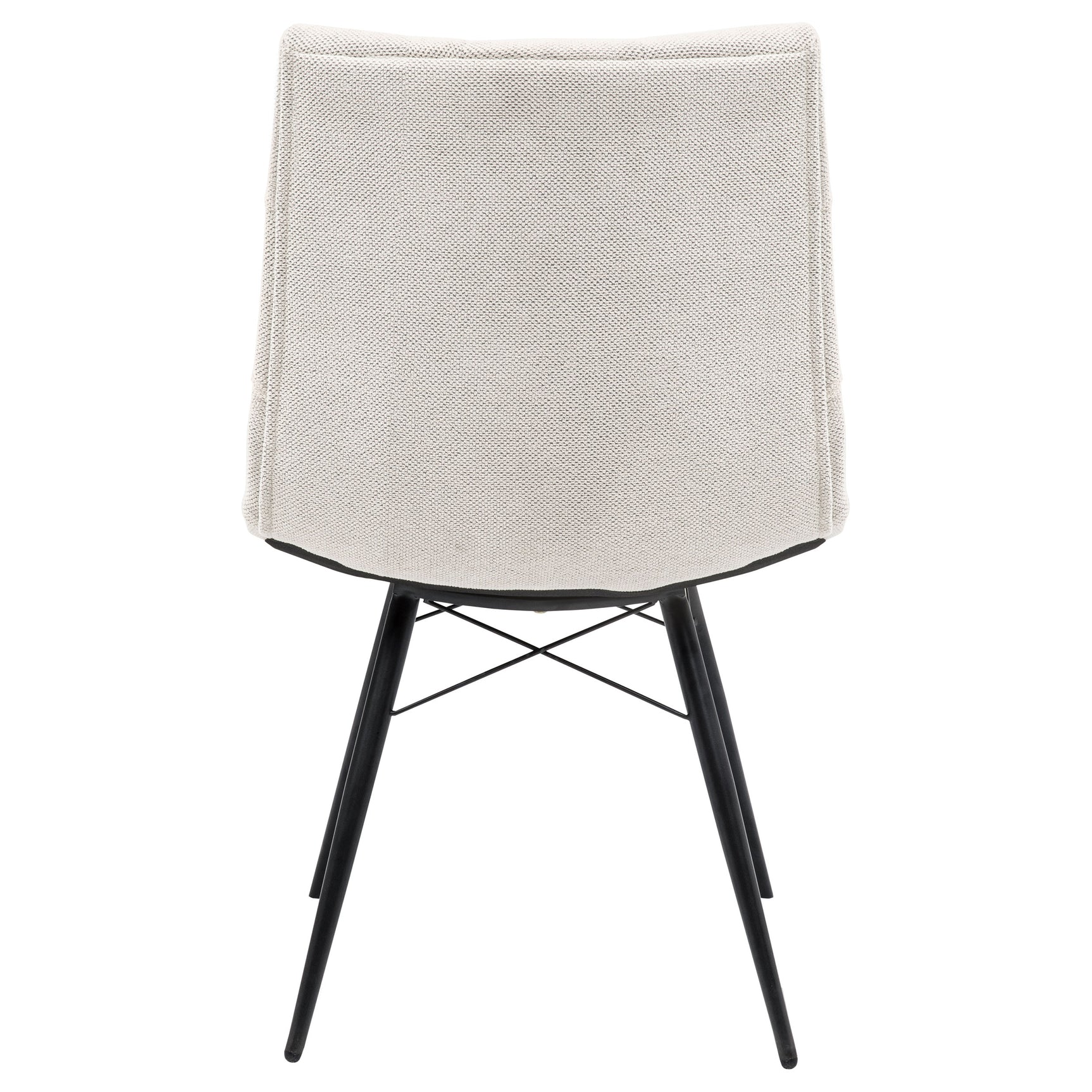 Aiken Saddle/Stone White Fabric Upholstered Dining Side Chair (Set of 4) - Ornate Home