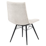 Aiken Saddle/Stone White Fabric Upholstered Dining Side Chair (Set of 4) - Ornate Home