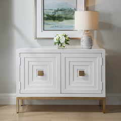 Aiken White 2 Door Cabinet - Ornate Home