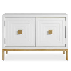 Aiken White 2 Door Cabinet - Ornate Home