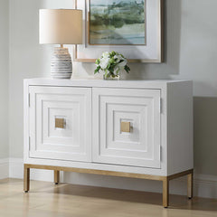 Aiken White 2 Door Cabinet - Ornate Home