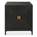 Aiken Woodtone Geometric Cabinet / End Table - Ornate Home