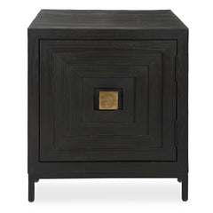 Aiken Woodtone Geometric Cabinet / End Table - Ornate Home