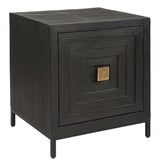 Aiken Woodtone Geometric Cabinet / End Table - Ornate Home